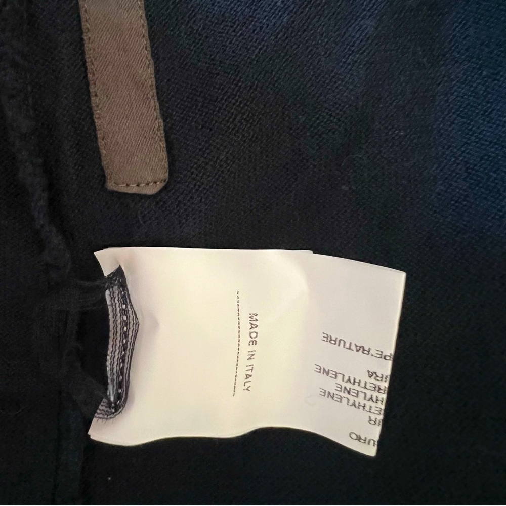 NWOT RICK OWENS Fine Knit Black Jogger Pants - Picture 6 of 7